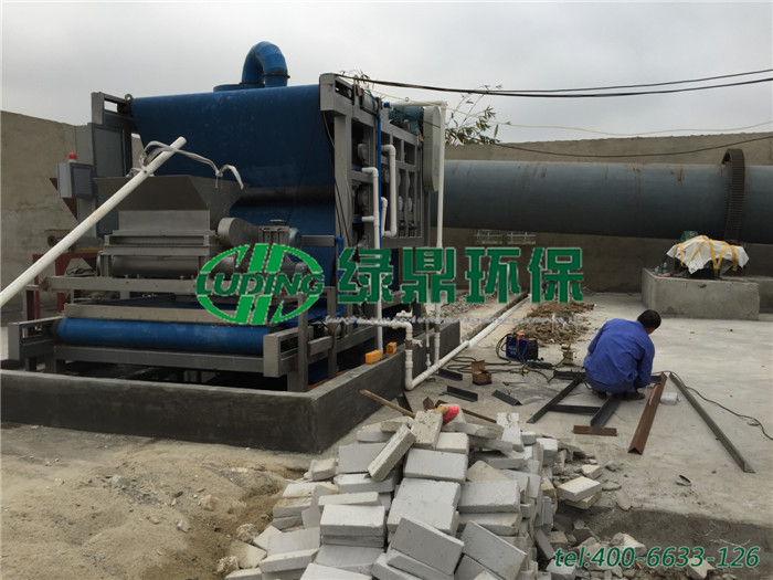 帶式壓濾機處理木薯渣處理、紅薯渣案例 1