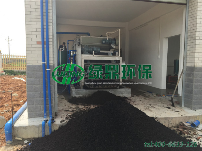 帶式壓濾機處理食品廠污泥泥漿案例