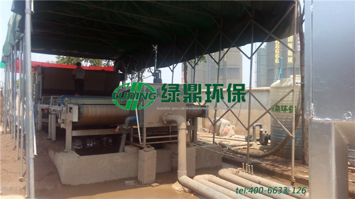 帶式壓濾機處理市政污泥、打樁污泥泥漿案例 2