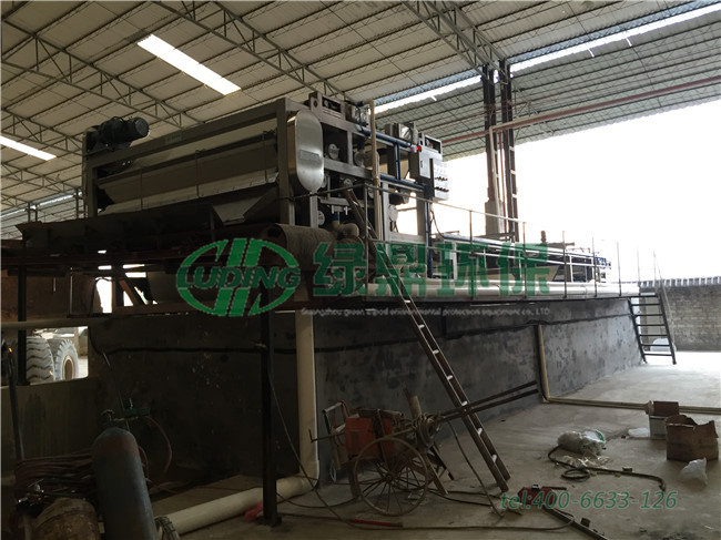 帶式壓濾機處理佛山陶瓷廠泥漿案例 1