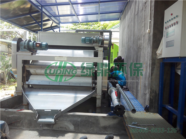 帶式壓濾機出口印度尼西亞處理工廠化工污泥 2