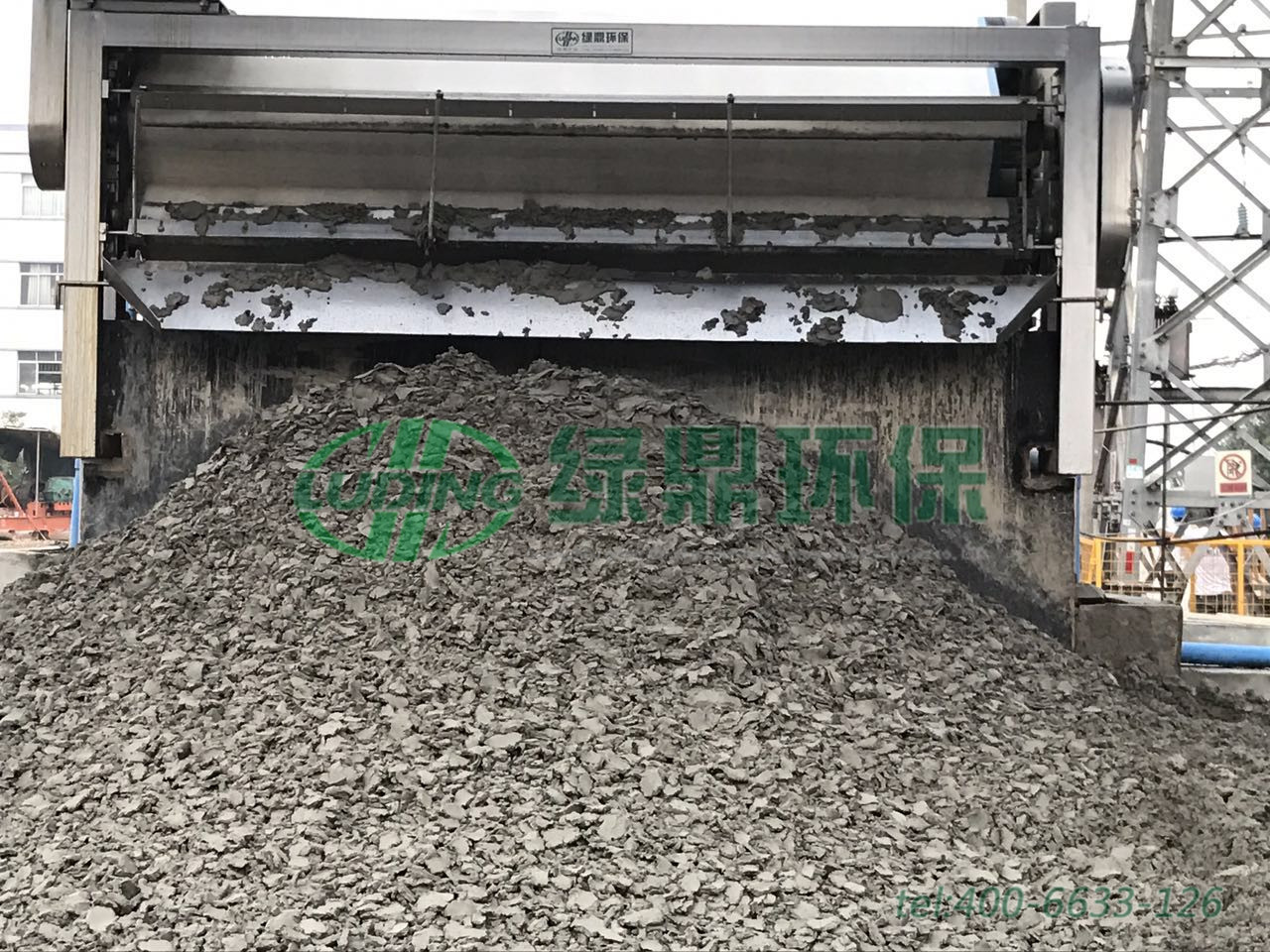 中鐵七局建筑打樁泥漿帶式壓濾機處理案例現場 9