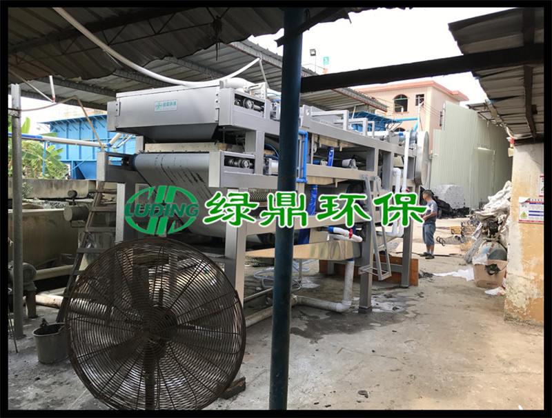 印染帶式壓濾機#廣州番禺印染水洗廠使用案例現場 3