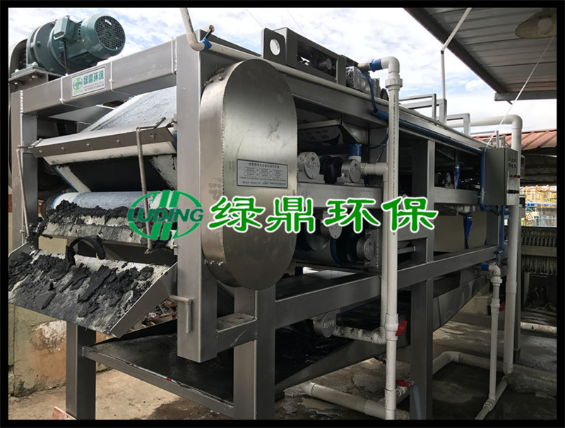 印染帶式壓濾機#廣州番禺印染水洗廠使用案例現場 1