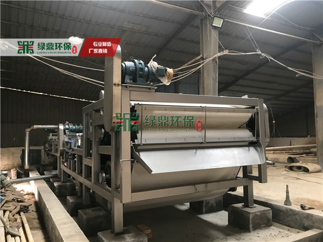 帶式壓濾機(jī)肇慶沙場(chǎng)泥漿處理工程